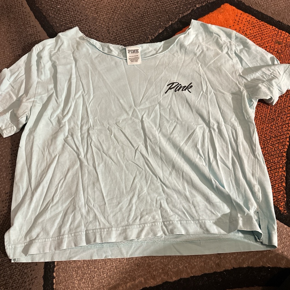 Victoria's Secret PINK Light Blue Tee